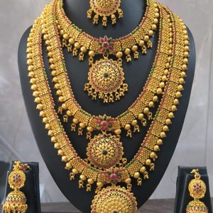 Antique 3 layer Bridal set